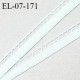 Elastique lingerie 7 mm + 2 mm picots couleur menthe à l'eau grande marque fabriqué en France largeur 7 mm + 2 prix au mètre