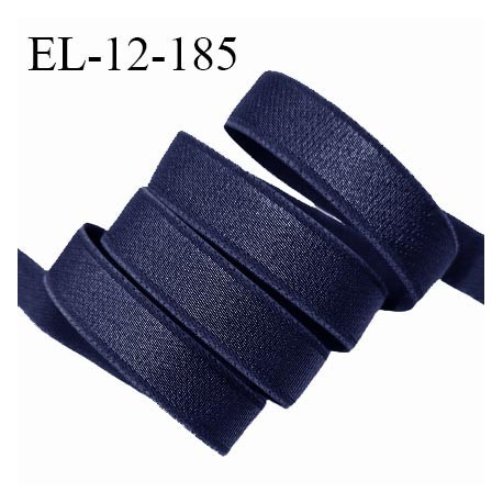 Elastique 12 mm lingerie haut de gamme couleur bleu brillant largeur 12 mm bonne élasticité prix au mètre