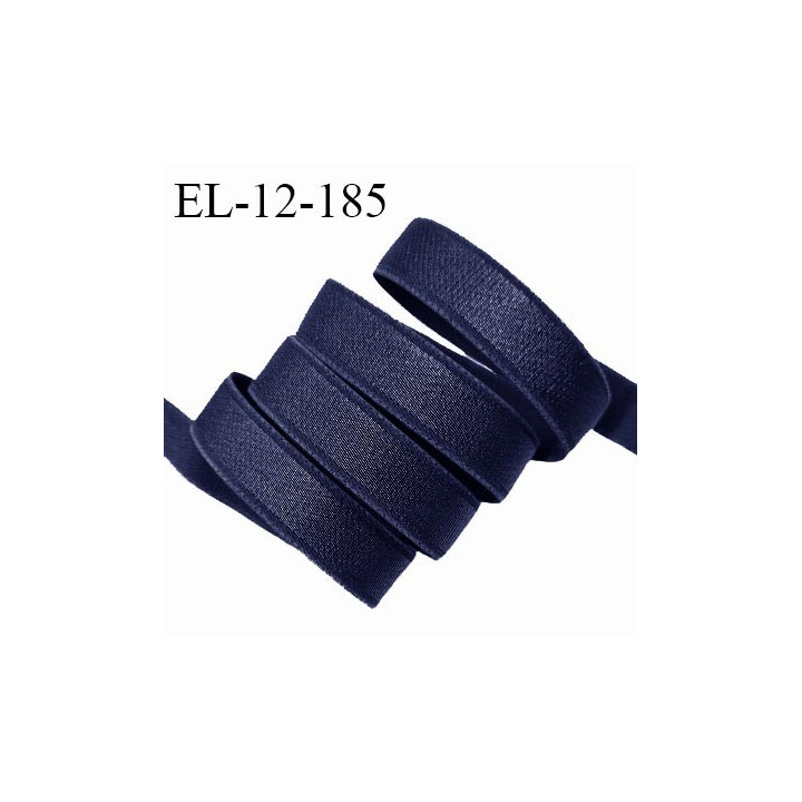 Elastique 12 mm lingerie haut de gamme couleur bleu brillant largeur 12 mm bonne élasticité prix au mètre