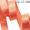 Elastique lingerie 12 mm haut de gamme couleur goyave brillant bonne élasticité allongement +50% largeur 12 mm prix au mètre