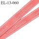 Elastique 13 mm lingerie haut de gamme inscription Chantal Thomas couleur rose pamplemousse fabriqué en France prix au mètre