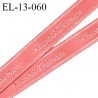 Elastique 13 mm lingerie haut de gamme inscription Chantal Thomas couleur rose pamplemousse fabriqué en France prix au mètre