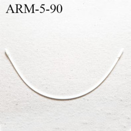 Armature 90  acier laqué blanc  longueur total développé de l'armature 170 mm forme n° 5 prix à la pièce