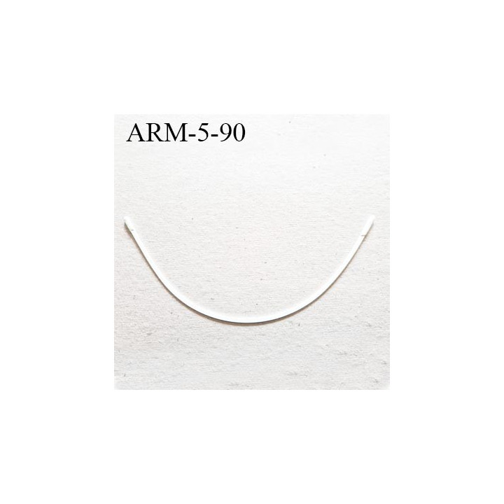 Armature 90  acier laqué blanc  longueur total développé de l'armature 170 mm forme n° 5 prix à la pièce