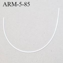 Armature 85 acier laqué blanc longueur total développé de l'armature 223 mm forme n° 5 prix à la pièce