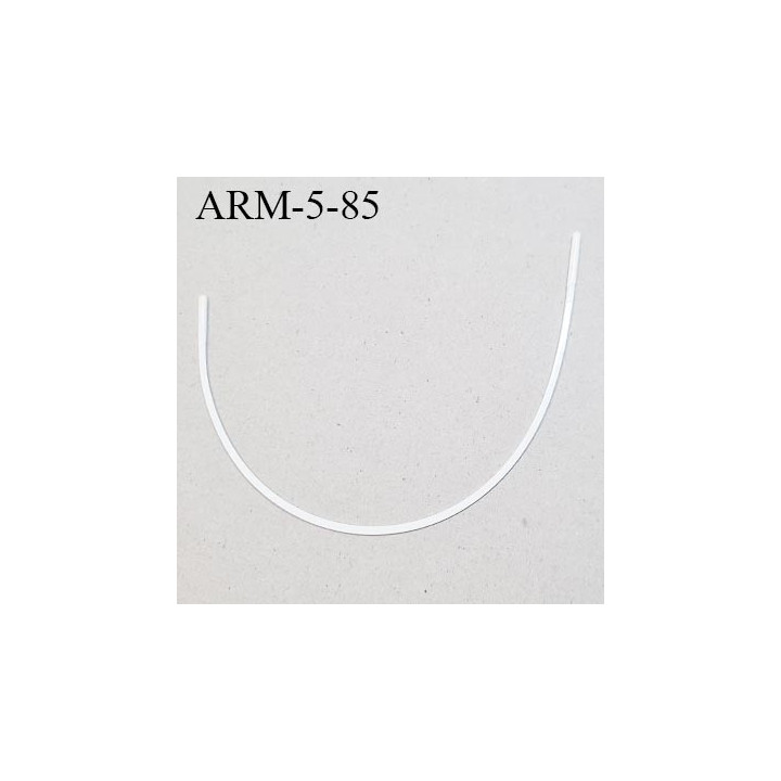 Armature 85  acier laqué blanc  longueur total développé de l'armature 223 mm forme n° 5 prix à la pièce