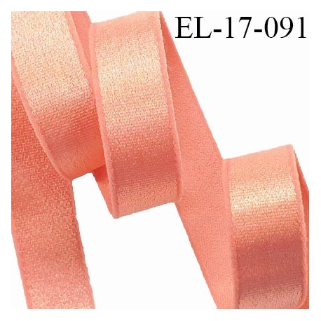 Elastique 16 mm lingerie haut de gamme couleur melon brillant largeur 16 mm bonne élasticité prix au mètre