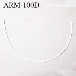 Armature 100D  acier laqué blanc  longueur total développé de l'armature 260 mm  prix à la pièce