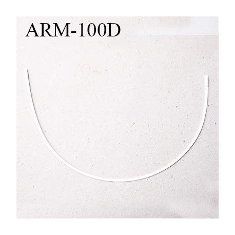 Armature 100D  acier laqué blanc  longueur total développé de l'armature 260 mm  prix à la pièce
