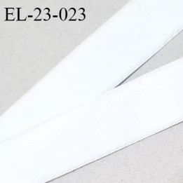Elastique 22 mm lingerie haut de gamme couleur blanc bonne élasticité allongement +50% largeur 22 mm prix au mètre