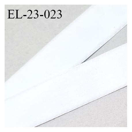 Elastique 22 mm lingerie haut de gamme couleur blanc bonne élasticité allongement +50% largeur 22 mm prix au mètre