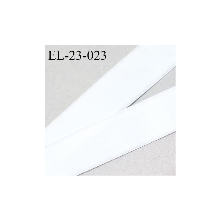 Elastique 22 mm lingerie haut de gamme couleur blanc bonne élasticité allongement +50% largeur 22 mm prix au mètre