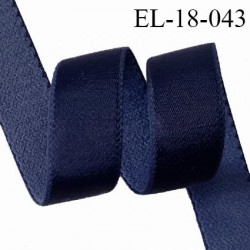 Elastique 18 mm lingerie haut de gamme fabriqué en France couleur bleu encre bonne élasticité prix au mètre