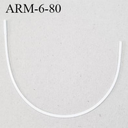 Armature 80  acier laqué blanc  longueur total développé de l'armature 188 mm  prix à la pièce
