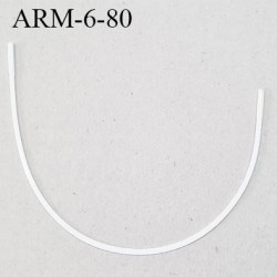 Armature 80 acier laqué blanc longueur total développé de l'armature 188 mm prix à la pièce