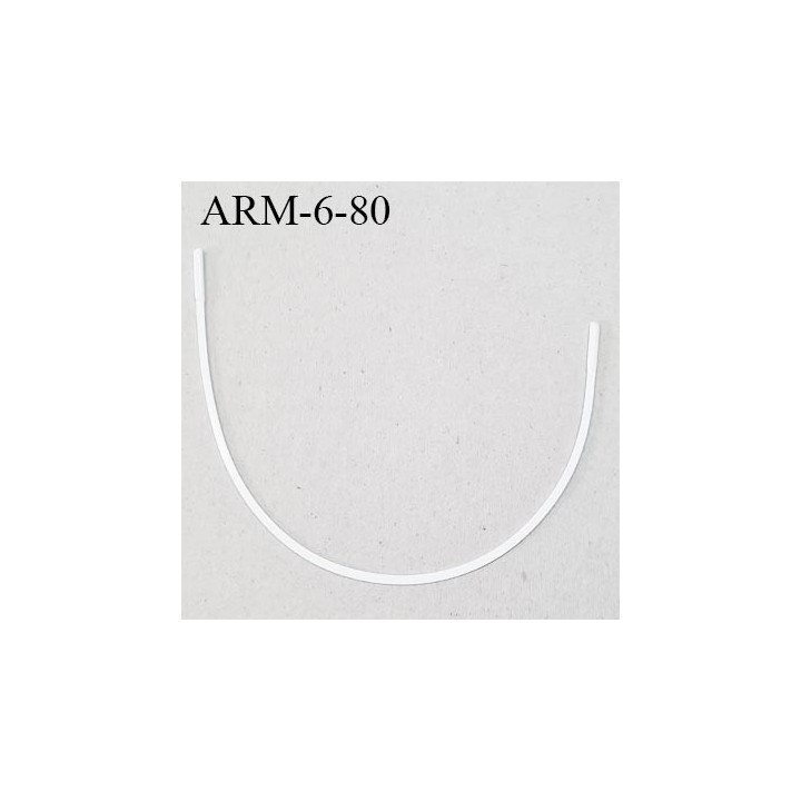 Armature 80  acier laqué blanc  longueur total développé de l'armature 188 mm  prix à la pièce