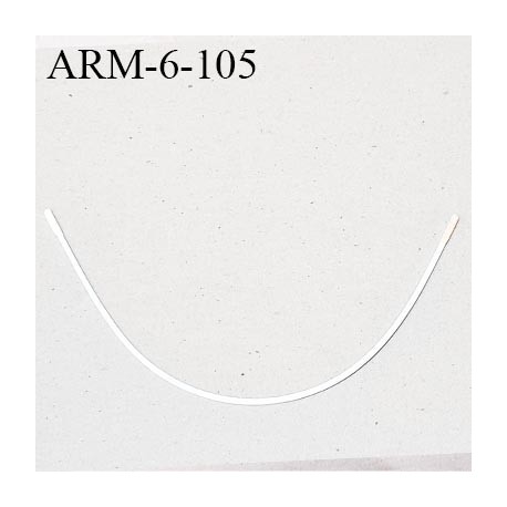 Armature 105  acier laqué blanc  longueur total développé de l'armature 216 mm  prix à la pièce
