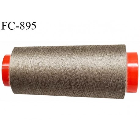 Cone 2000 m fil Polyester n° 120 couleur bronze  longueur 2000 mètres fil européen bobiné en France certifié oeko tex