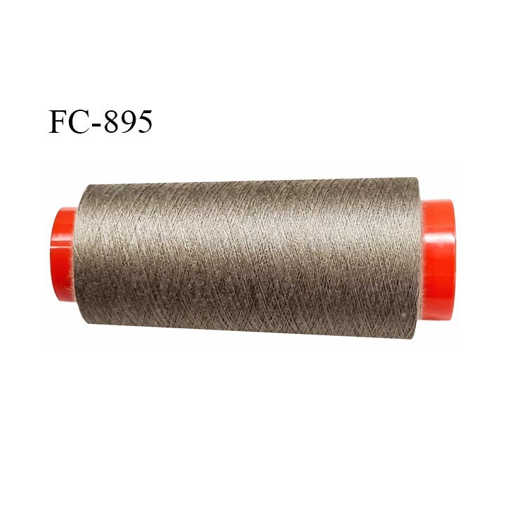 Cone 5000 m fil Polyester n° 120 couleur bronze  longueur 5000 mètres fil européen bobiné en France certifié oeko tex