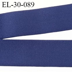 élastique 30 mm spécial lingerie, sport caleçon couleur bleu marine oeko-tex haut de gamme allongement 190% prix au mètre
