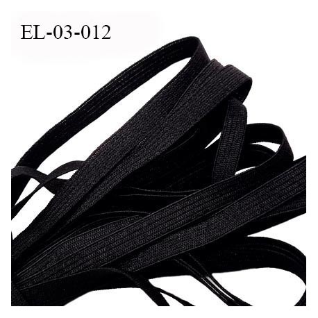 Elastique 3.5 mm spécial lingerie et couture couleur noir grande marque fabriqué en France élastique très souple prix au mètre