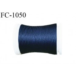 Bobine 500 m mousse polyester n° 110 polyester couleur bleu jeans longueur 500 mètres bobiné en France