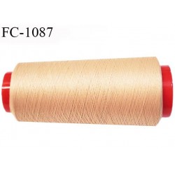Cone de 1000 m fil mousse polyamide n° 120 couleur chair longueur de 1000 mètres bobiné en France