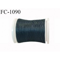 Bobine 500 m mousse polyester n° 110 polyester couleur bleu graphite ou cypré foncé longueur 500 mètres bobiné en France
