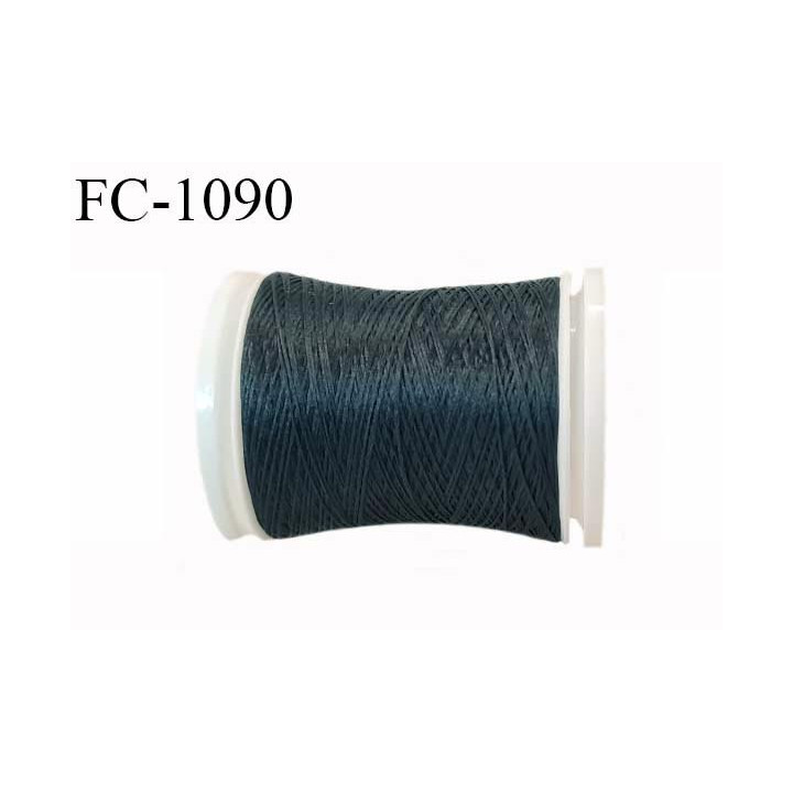 Bobine  500 m mousse polyester n° 110 polyester couleur bleu graphite ou cypré foncé longueur 500  mètres bobiné en France