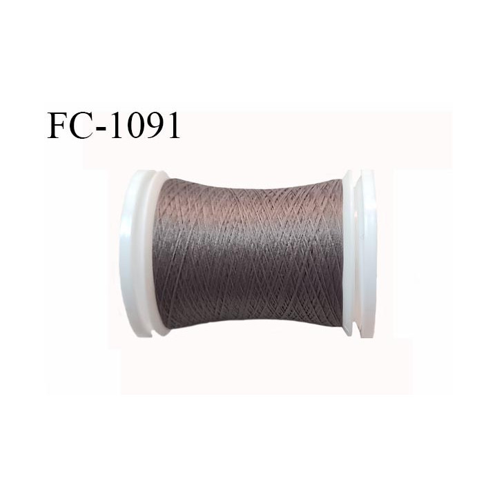 Bobine  500 m mousse polyester n° 160 polyester couleur café longueur 500  mètres bobiné en France