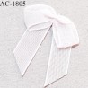 Noeud lingerie haut de gamme mousseline couleur rose jasmin largeur 30 mm hauteur 40 mm prix à la pièce