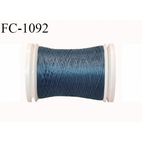 Bobine 500 m mousse polyester n° 110 polyester couleur bleu tempête longueur 500 mètres bobiné en France