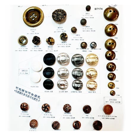 Plaque de 42 boutons pour création unique diamètre de 11 à 50 mm prix pour la plaque entière