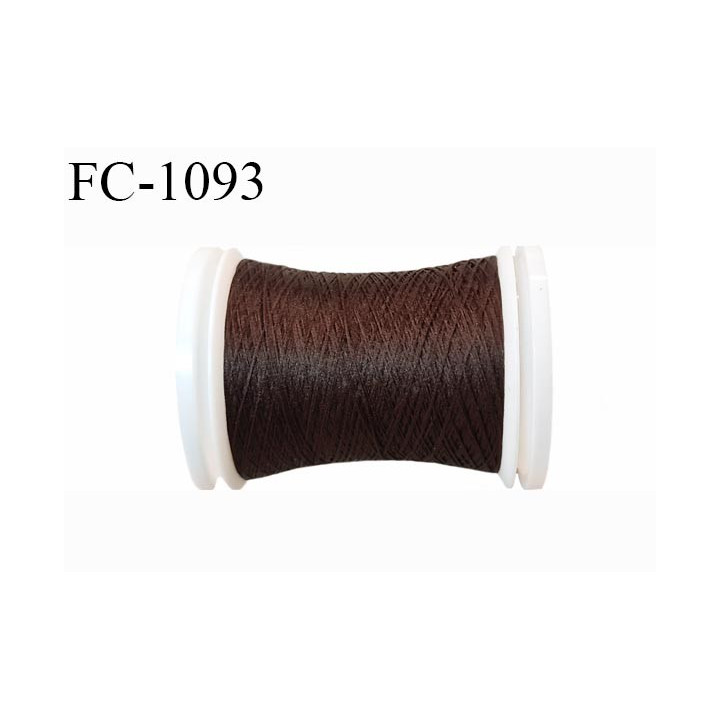 Bobine  500 m mousse polyester n° 160 polyester couleur marron longueur 500  mètres bobiné en France