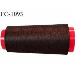 Cone 1000 m fil mousse polyester n°160 couleur marron longueur 1000 mètres bobiné en France