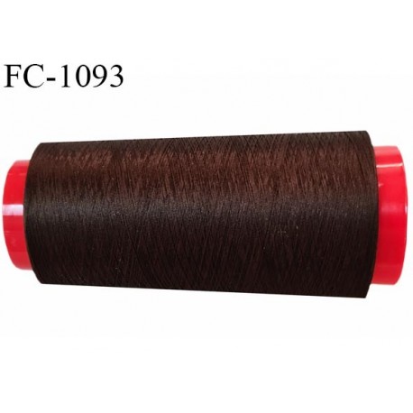 Cone 1000 m fil mousse polyester n°160 couleur marron longueur 1000 mètres bobiné en France