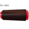 Cone 1000 m fil mousse polyester n°160 couleur marron longueur 1000 mètres bobiné en France