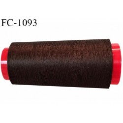 Cone 5000 m fil mousse polyester n°160 couleur marron longueur 5000 mètres bobiné en France