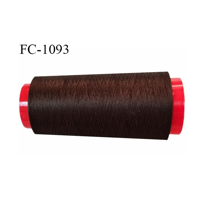 Cone 5000 m fil mousse polyester n°160 couleur marron longueur 5000 mètres bobiné en France