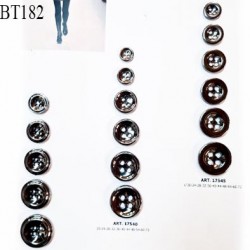 Plaque de 17 boutons de créateur couleur chrome pour création unique prix pour la plaque entière