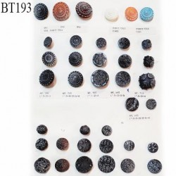 Plaque de 38 boutons pour création unique très beaux prix pour la plaque entière