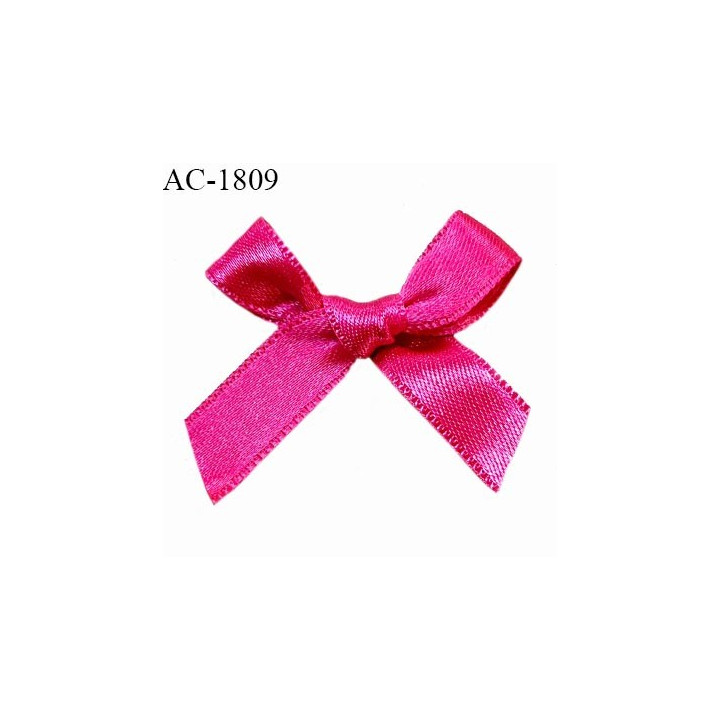 Noeud lingerie satin couleur rose haut de gamme largeur 40 mm hauteur 30 mm prix à l'unité