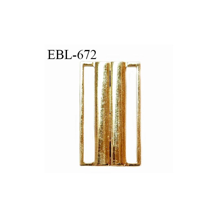 Boucle clip 40 mm attache réglette pour lingerie et autres en métal couleur or largeur du passage intérieur 40 mm prix à l'unité