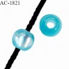 Perle stop cordon couleur bleu diamètre 14 mm pour cordon de 3 mm de diamètre prix à l'unité