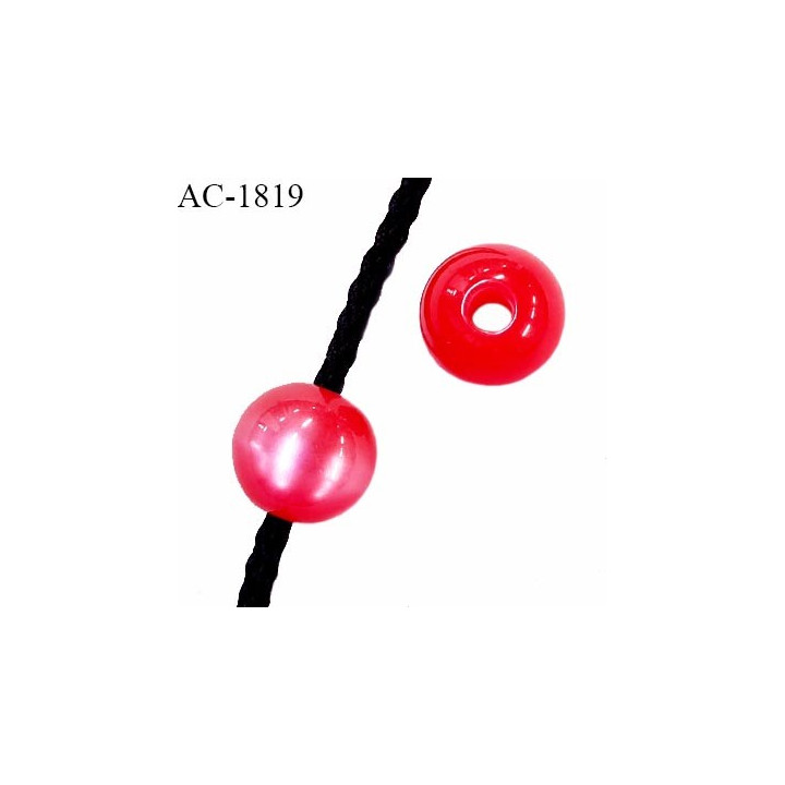 Perle stop cordon couleur rose diamètre 14 mm pour cordon de 3 mm de diamètre prix à l'unité