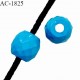 Perle stop cordon couleur bleu diamètre 16 mm pour cordon de 3 mm de diamètre prix à l'unité