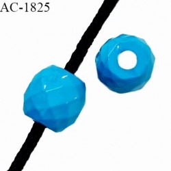 Perle stop cordon couleur bleu diamètre 16 mm pour cordon de 3 mm de diamètre prix à l'unité