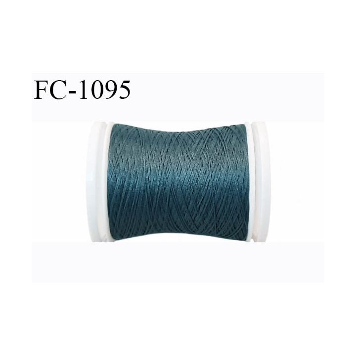 Bobine  500 m mousse polyester n° 110 polyester couleur bleu ardoise longueur 500  mètres bobiné en France