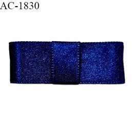 Noeud lingerie satin couleur bleu marine haut de gamme largeur 40 mm hauteur 15 mm prix à l'unité