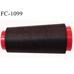 Cone 1000 m fil mousse polyester n°160 couleur marron longueur 1000 mètres bobiné en France